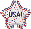 USA Star Fringe 28 inch Foil