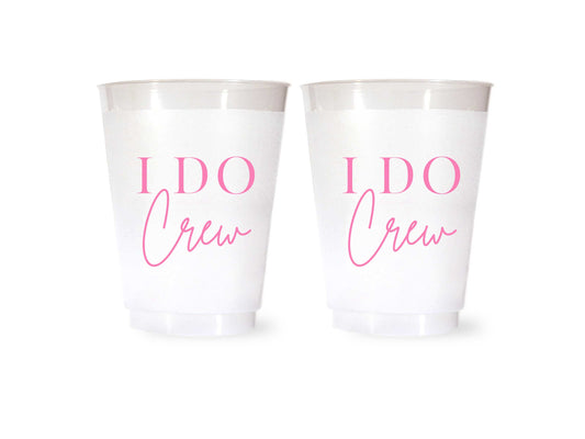 I Do Crew Cups Plastic Bachelorette Cups Wedding