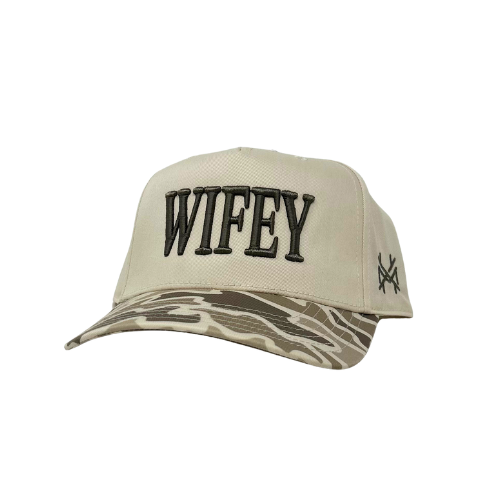 MHC Wifey Trucker Hat: Black/Natural Otto