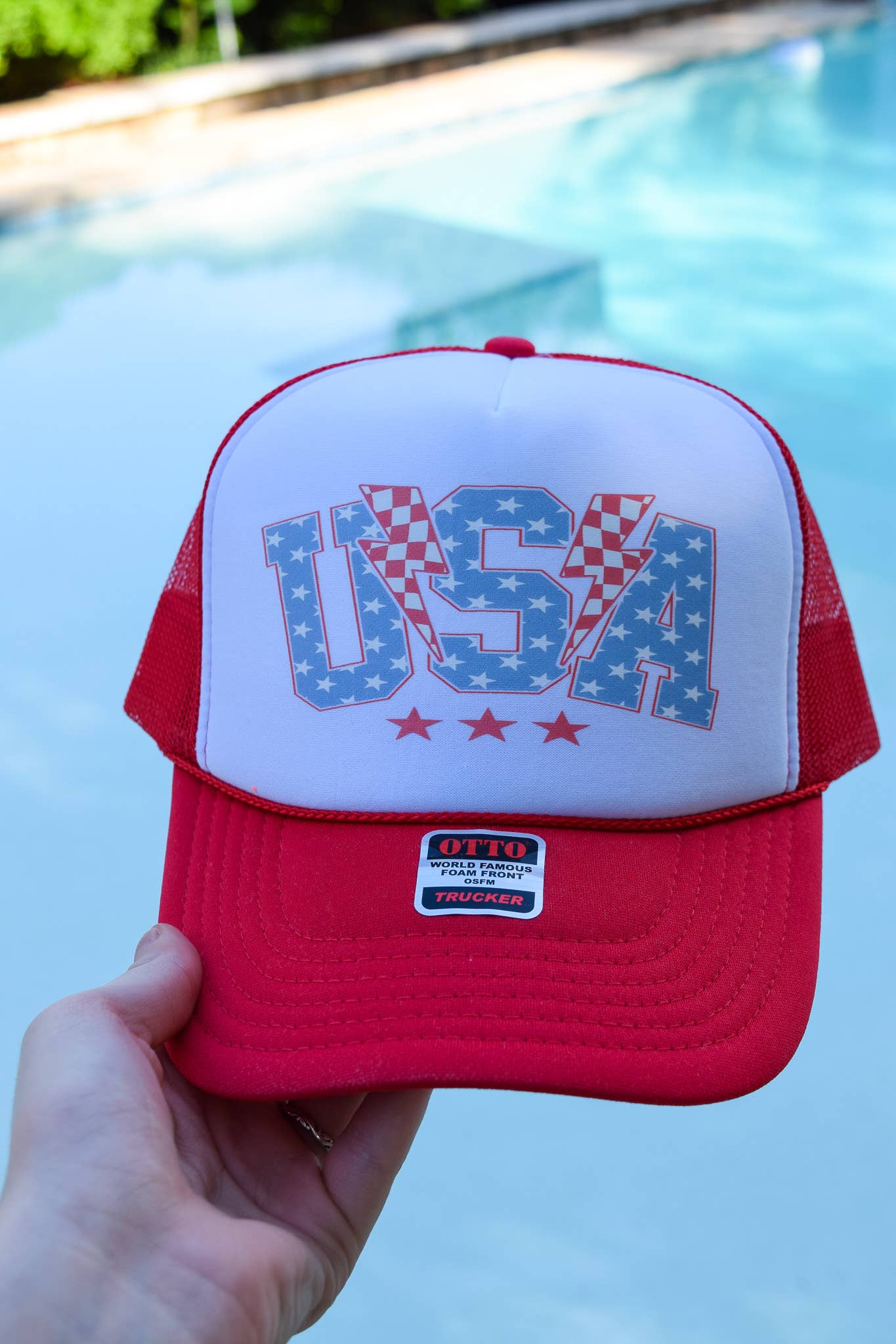 USA LIGHTENING BOLT CAP