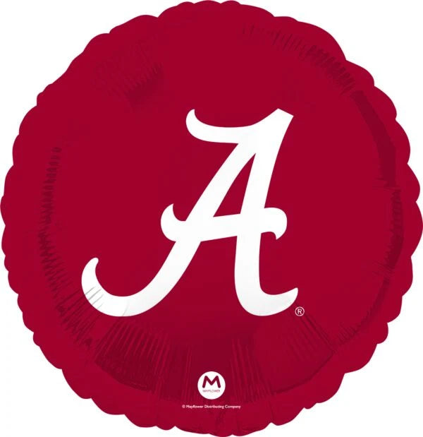 18 Inch University of Alabama Round Foil Balloon