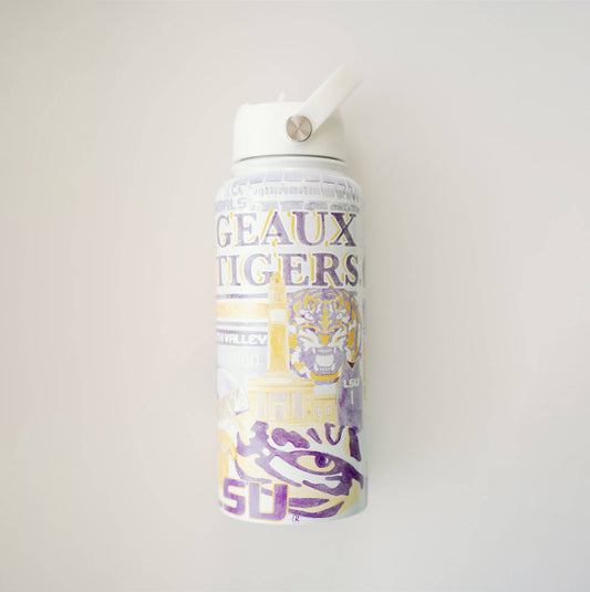 LSU 32 oz Insulated Water Bottle