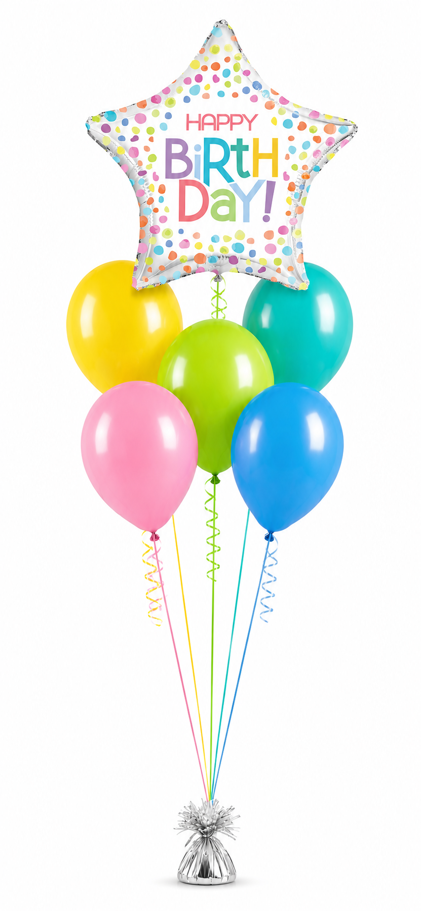 Happy Birthday Star Balloon Bouquet