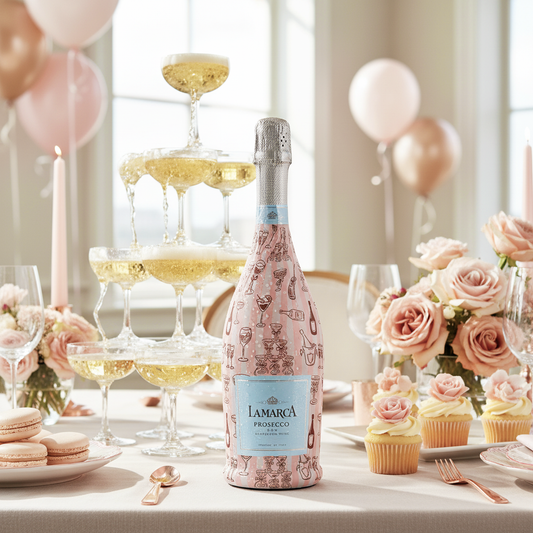 Toast & Bubbles Prosecco Bottle Wrap