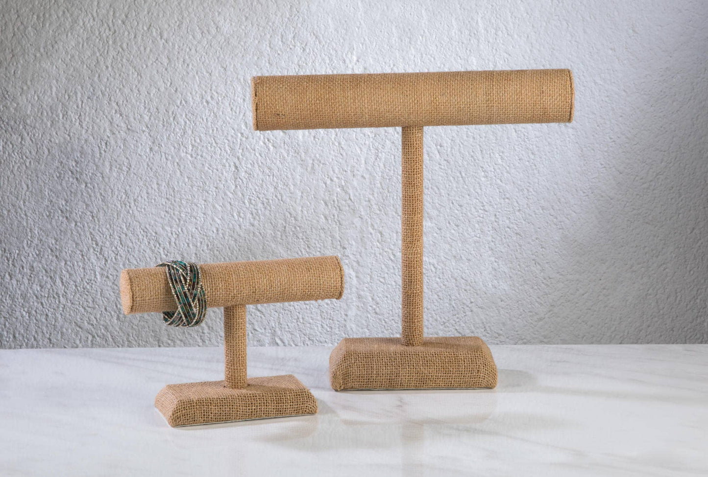 Jewelry T-Bar Stands & Watch Pillows: Jute / Bracelet