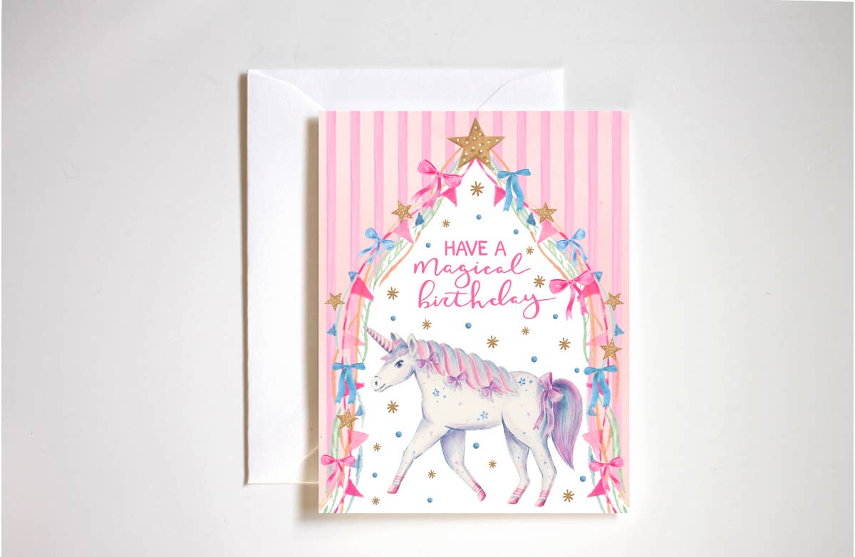 Have a magical unicorn birthday card