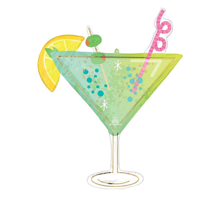 36 Inch Cocktail Surprise Foil Balloon