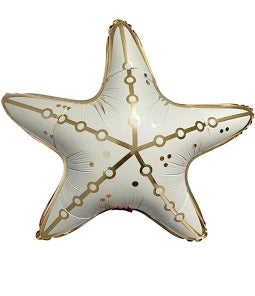 20 Inch Cream Starfish Foil Balloon