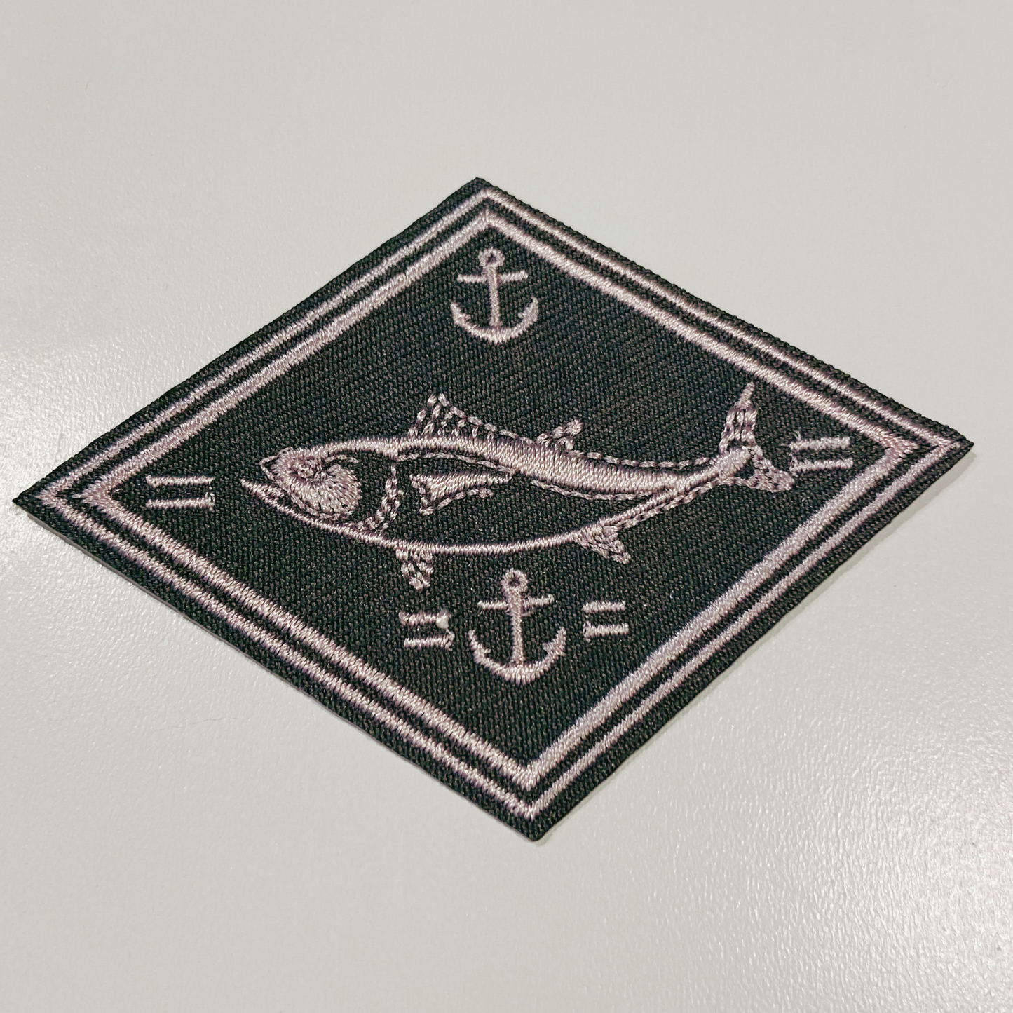 3" Fishing Patch - Embroidered Hat Patch: 3" Embroidered Patch