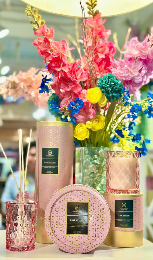 Pink Bellini Shimmer 9oz Box Candle