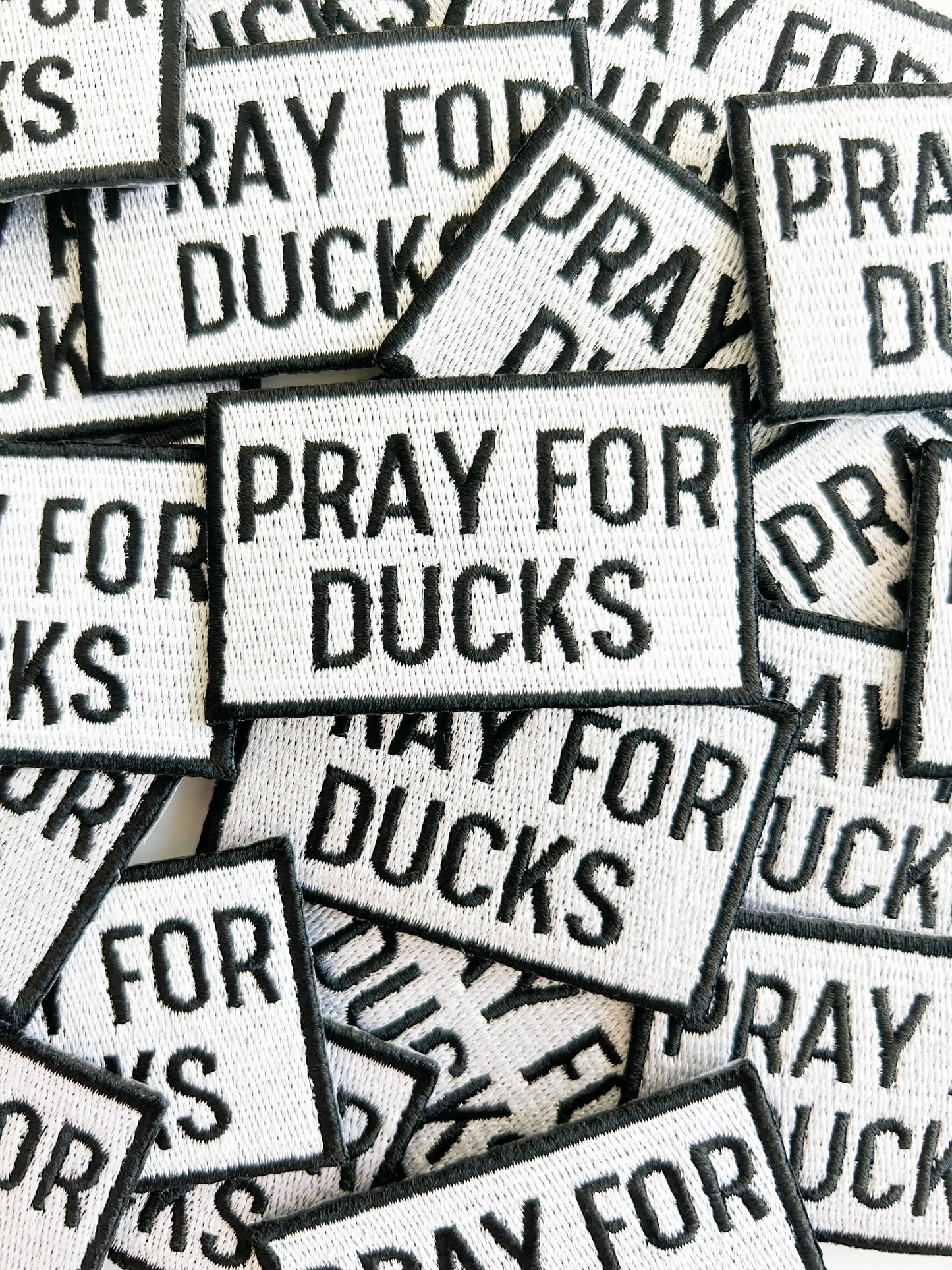 Pray For Ducks Iron On Patch Hunting Ducks Mallard