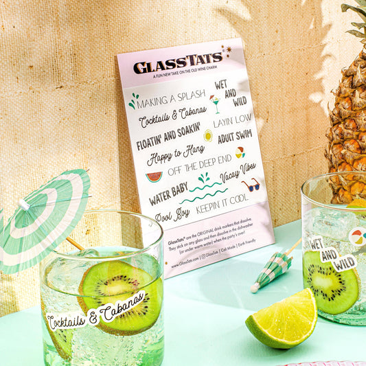 Pool Party Drink Markers