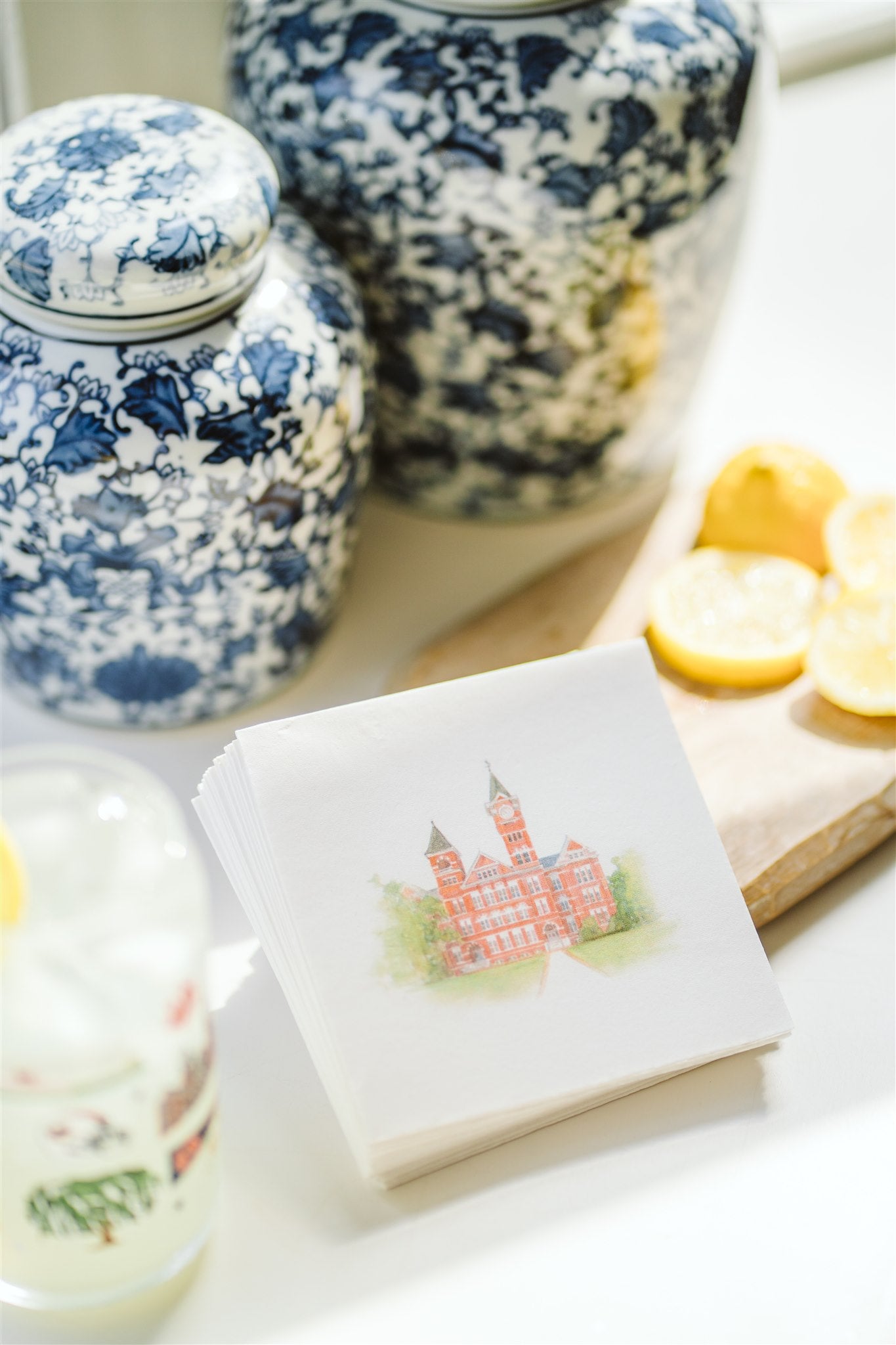 Auburn Samford Hall Watercolor Napkin Pack