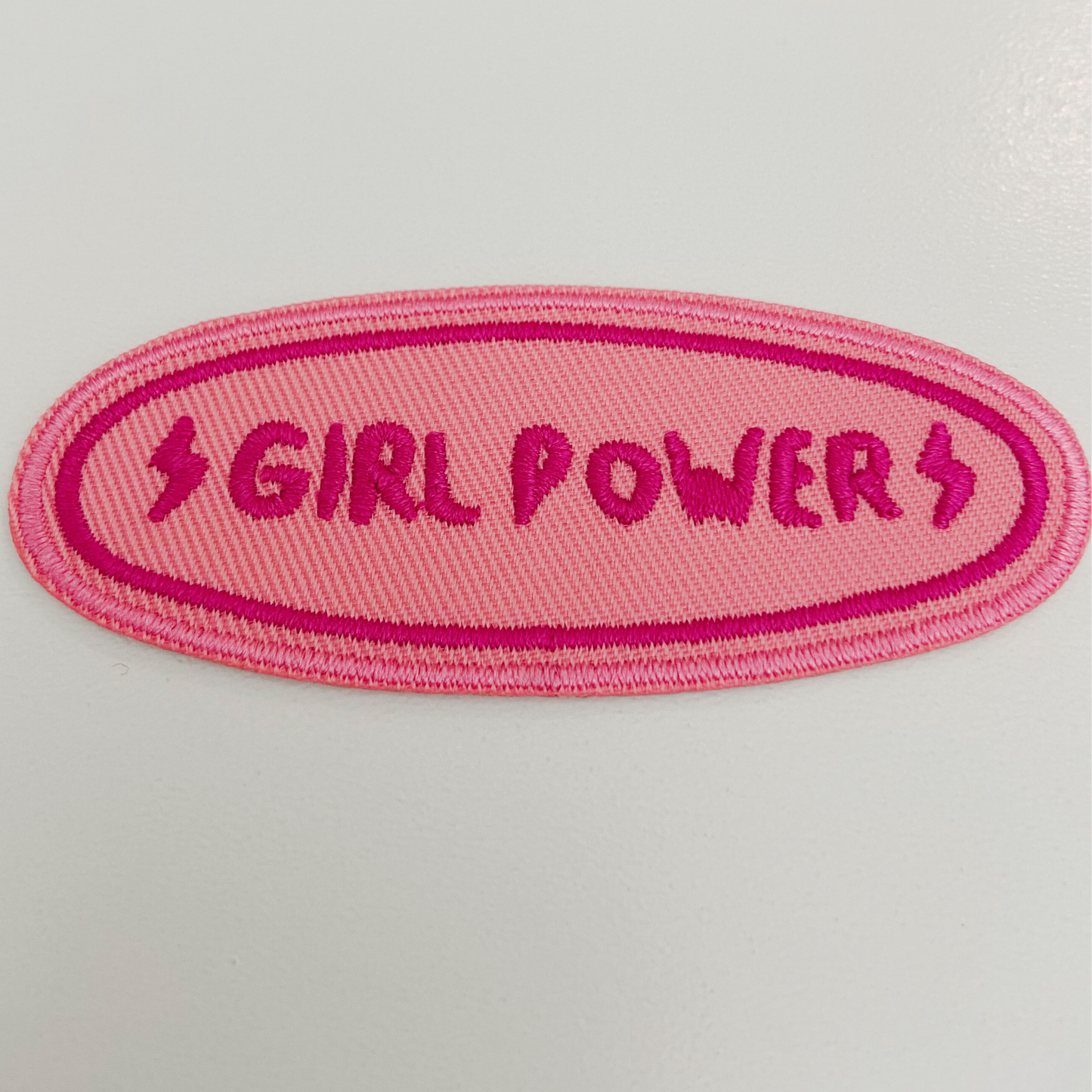 3" GIRL POWER - Embroidered Hat Patch: QTY 1