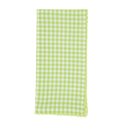 Gingham Napkin: Yellow / 18"