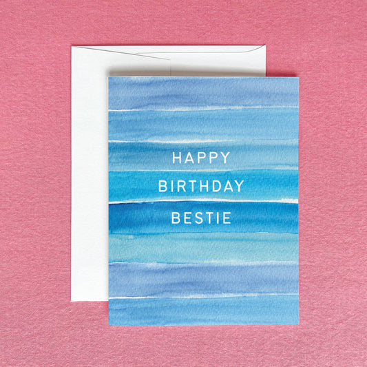 Happy Birthday Greeting Card | Bestie Birthday Greeting Card