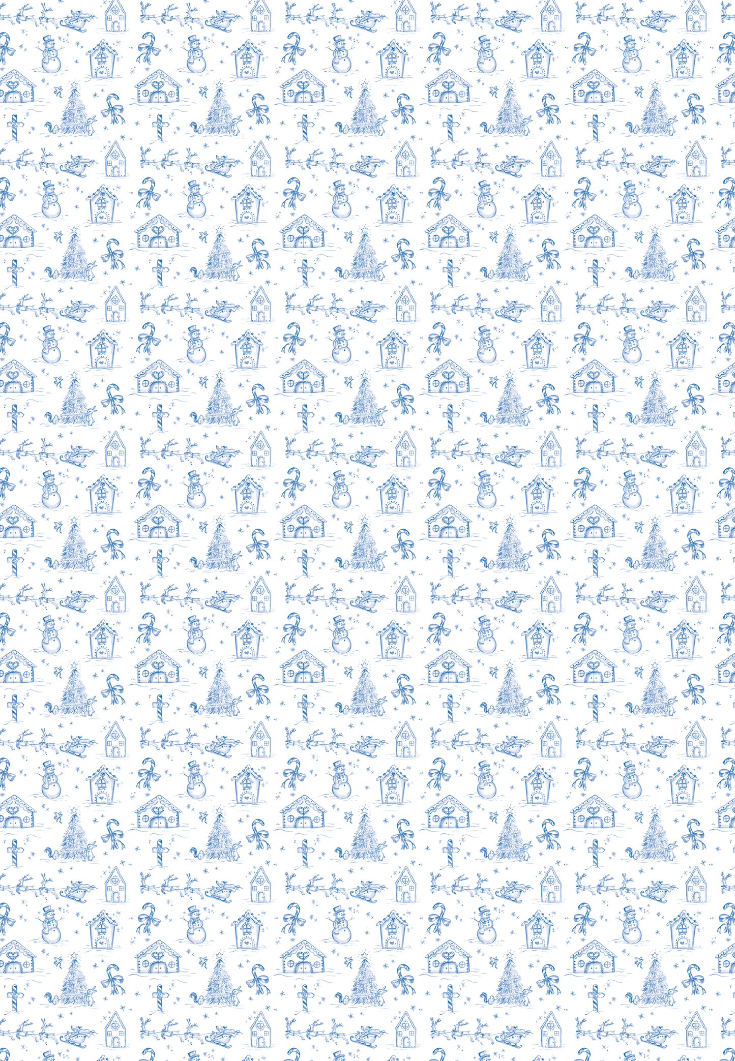 Winter Wonderland Toile Wrapping Paper