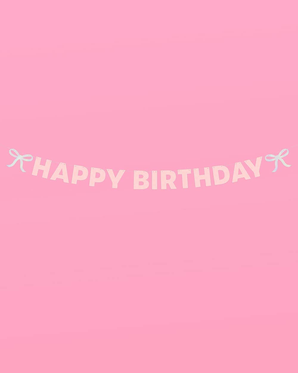 Birthday Bow Banner, Bday Supplies, Decorations