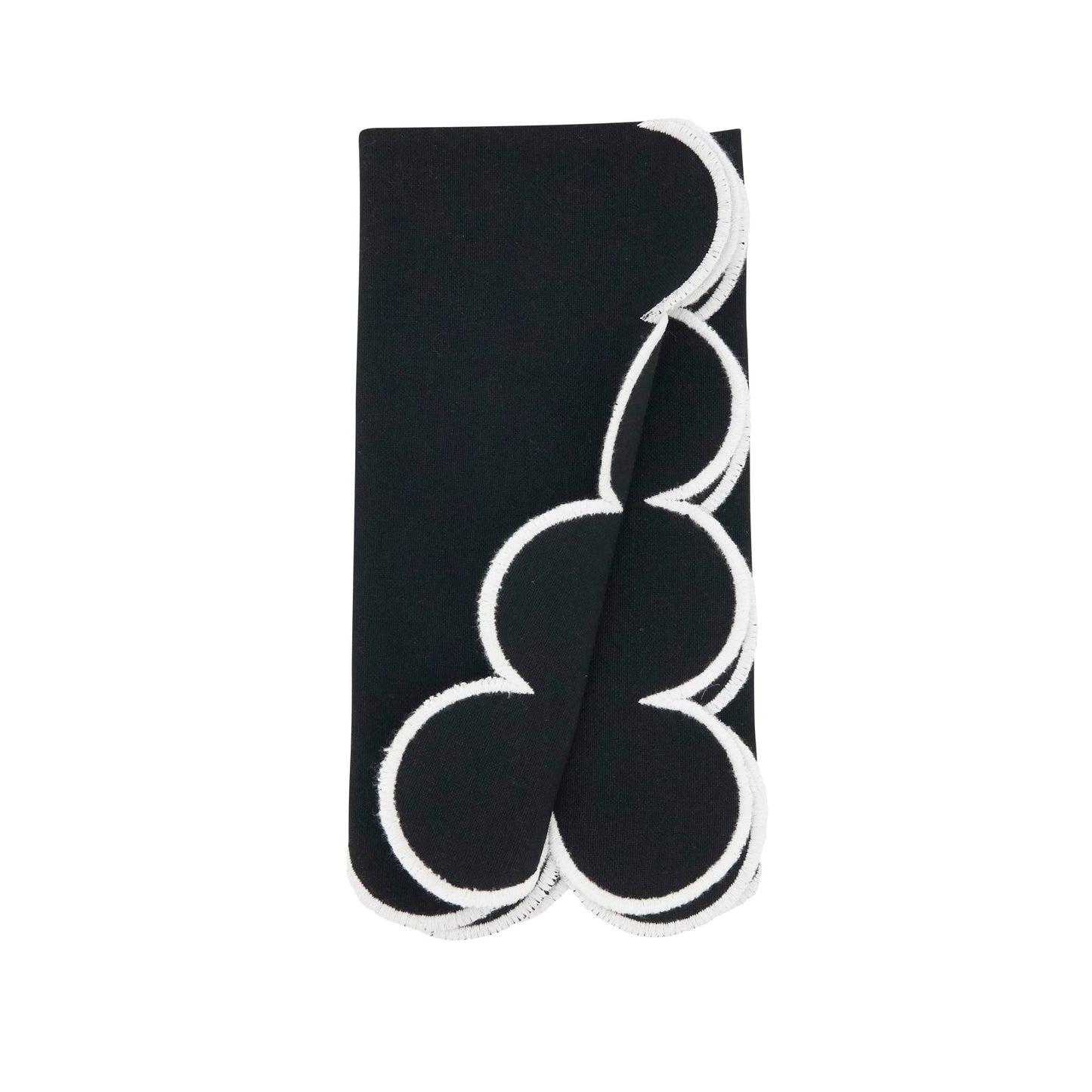 Scalloped Hem Napkin: Kiwi / 20"