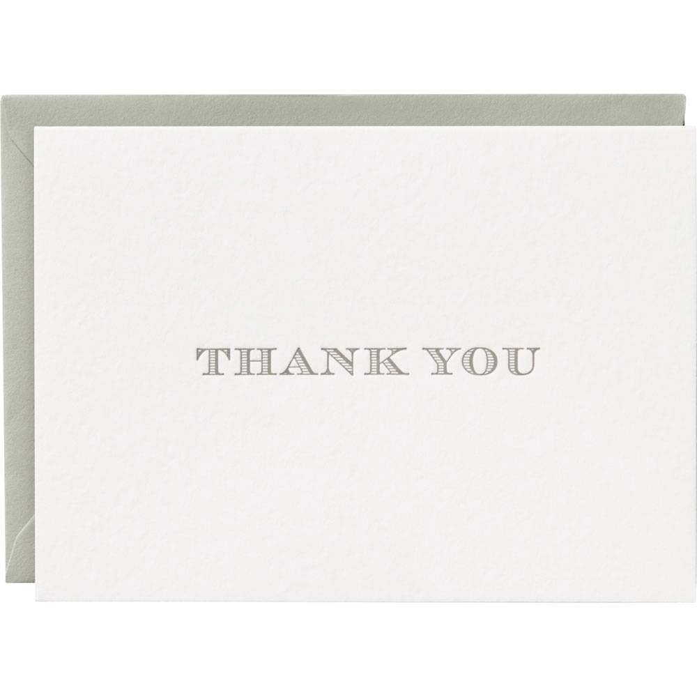 Escorial Letterpress Thank You Card Set