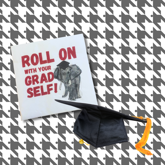 Roll on with Your Grad Self Graduation Napkins