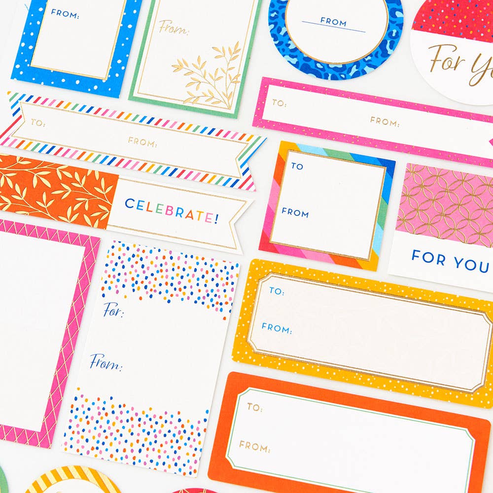 Colorful General Adhesive Gift Tag