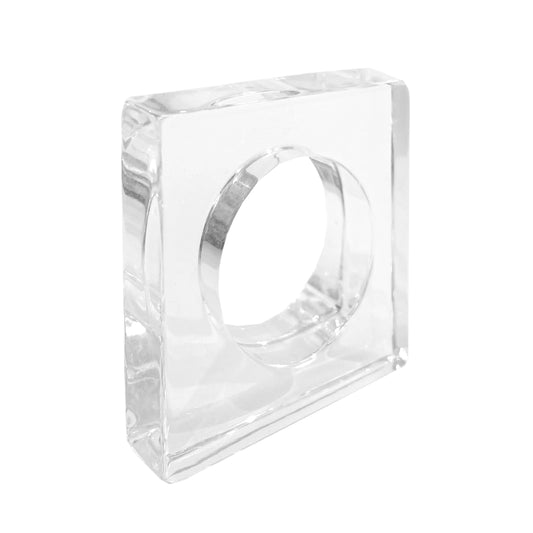 Acrylic Napkin Ring Set - Clear