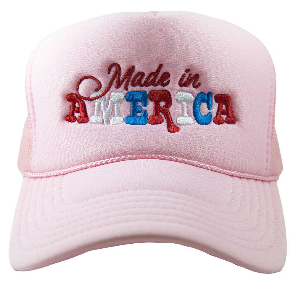Made in America Foam Trucker Hat: Colbalt Blue