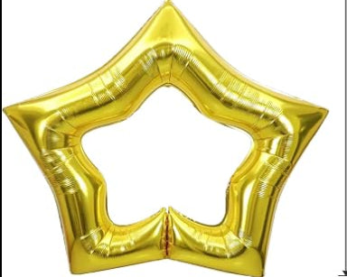 40 Inch Gold Hollow Star Foil Balloon