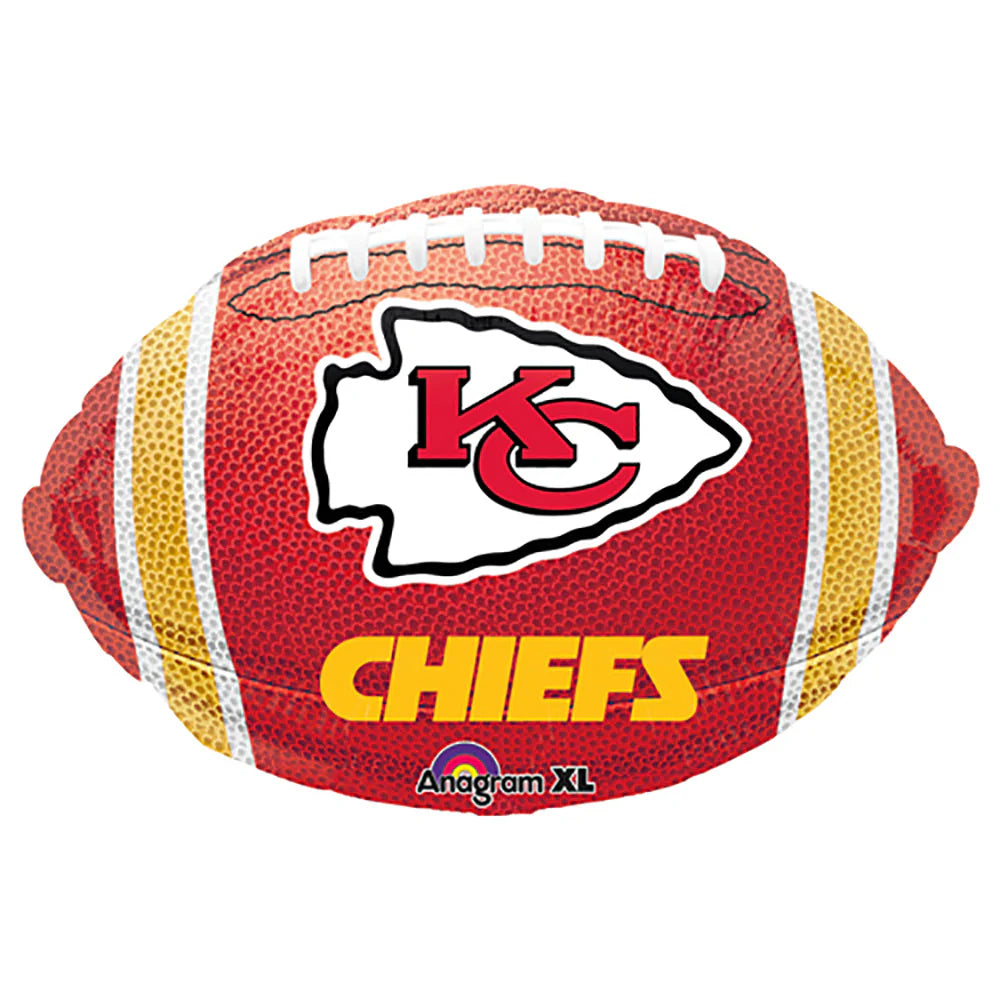 17 Inch Kansas City NFL Football Foil Balloon