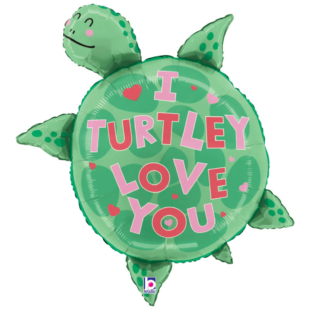 29 Inch I Turtley Love You Foil Balloon