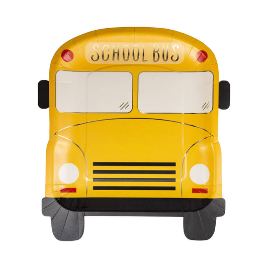 BTS1140 - School Bus Shaped Paper Plate