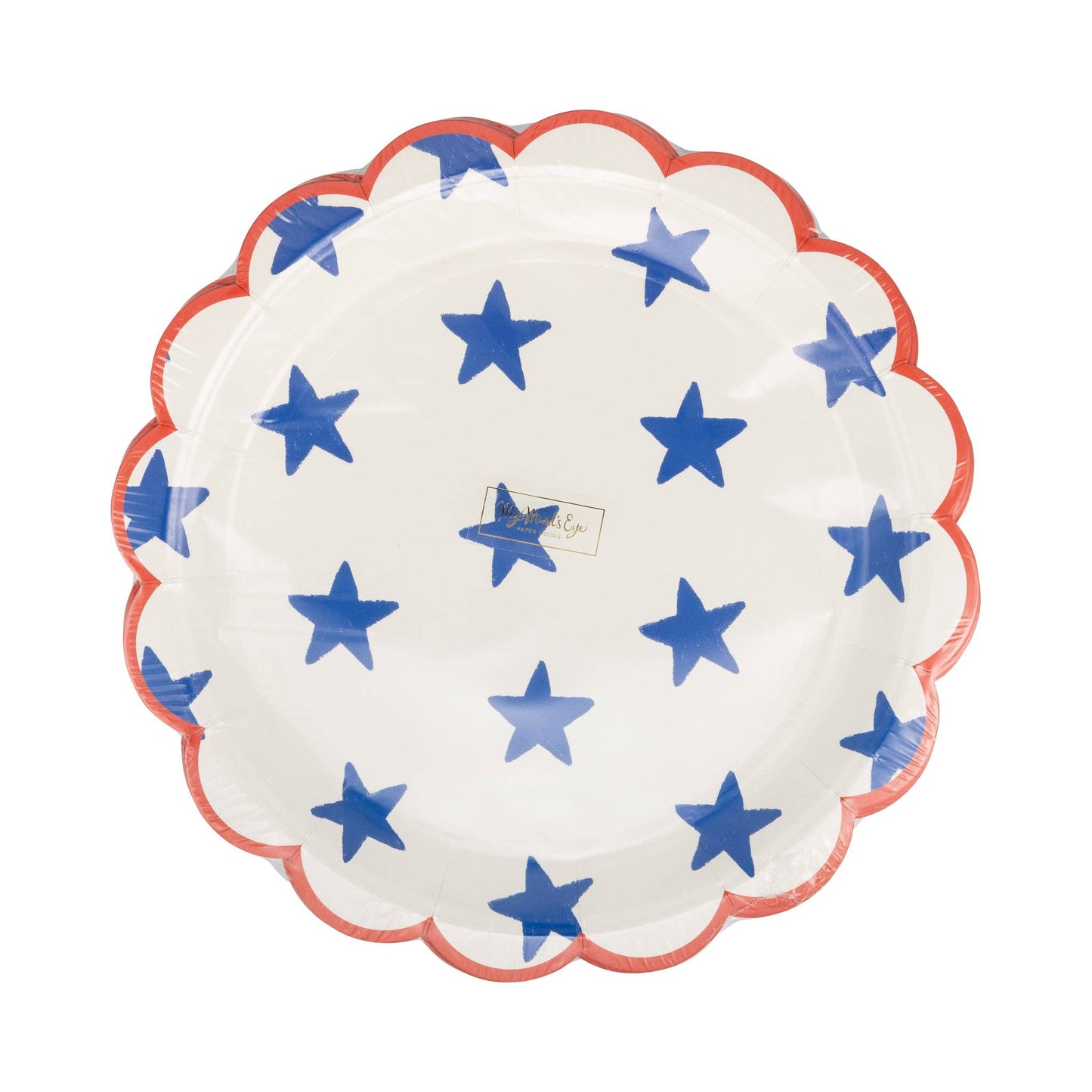SSP1241 - Blue Stars Paper Plate - 9"