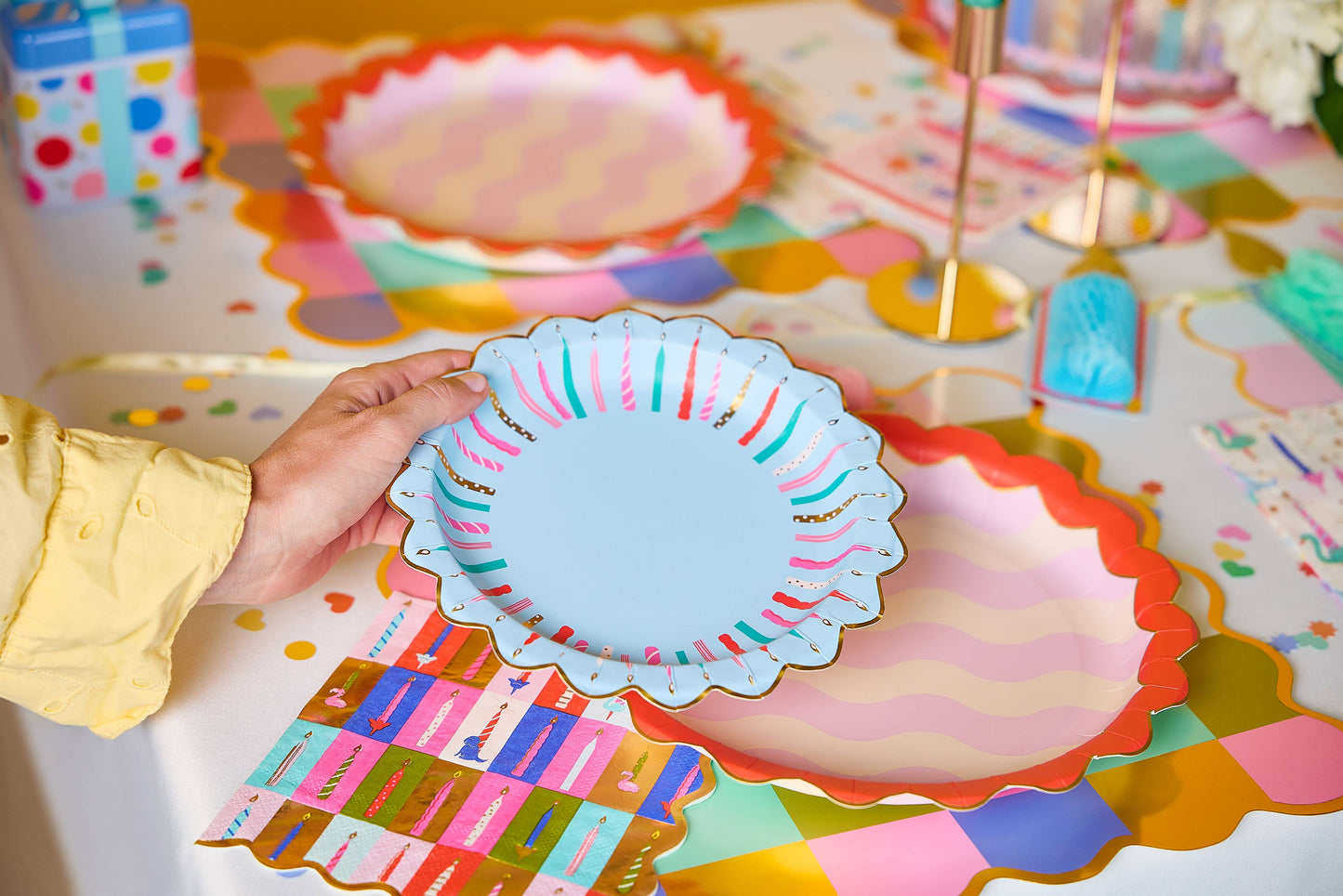 Birthday Wishes Dessert Plate Set