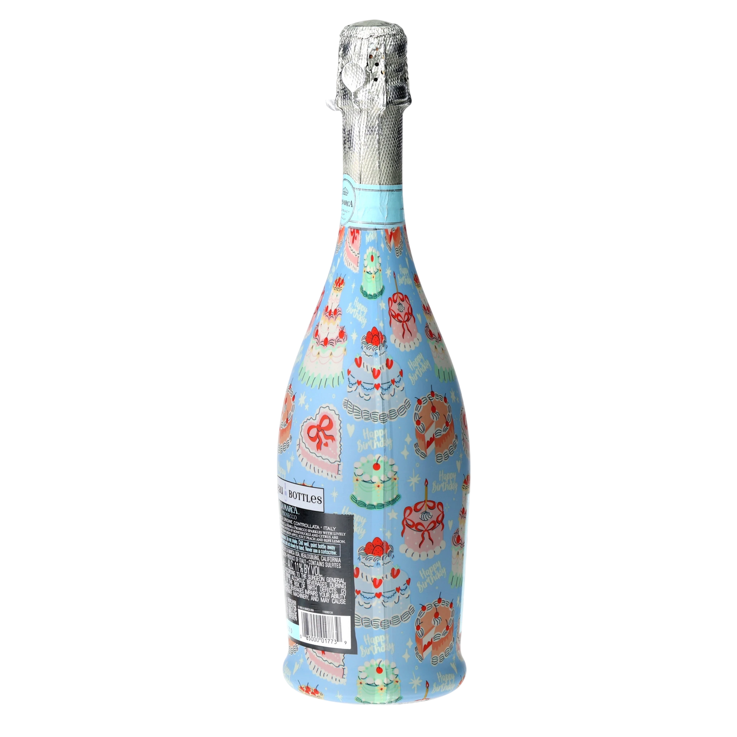Birthday Patisserie Prosecco Bottle Wrap