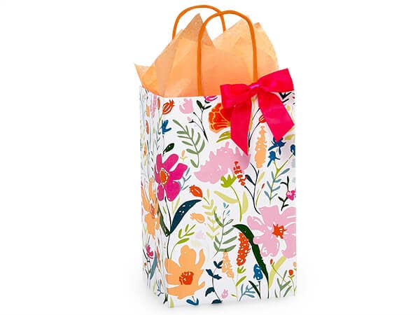 Wildflower Fields Paper Retail Gift Bag 13x7x13"