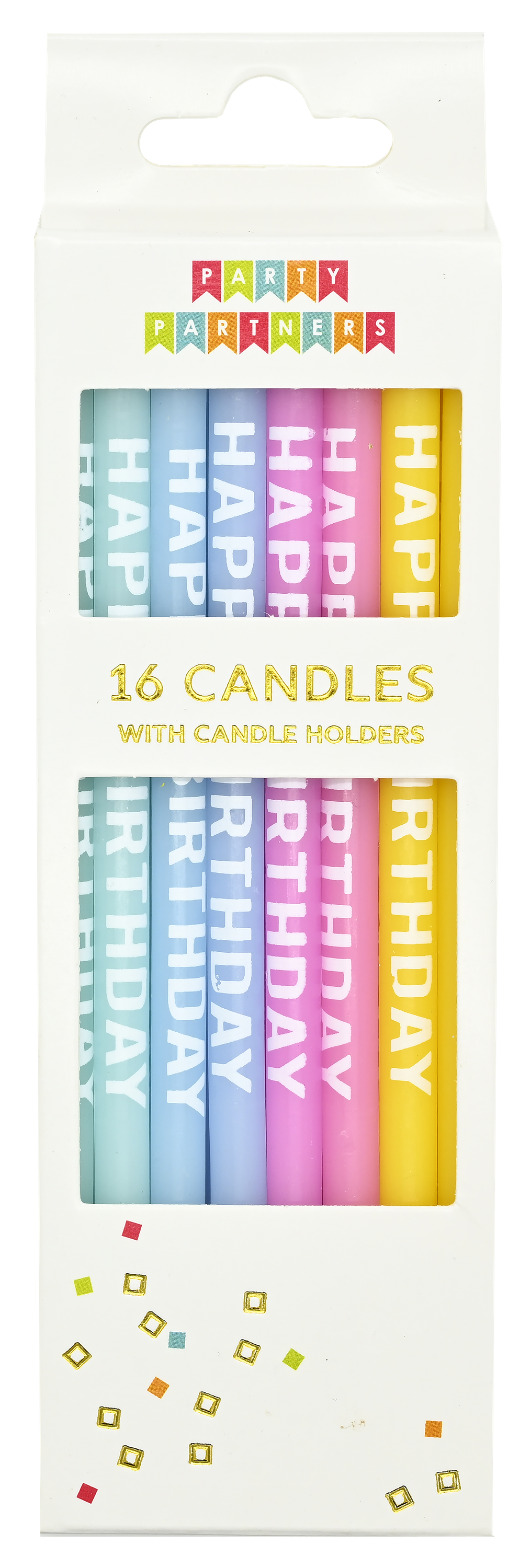 Candle Set - Happy Birthday 16CT