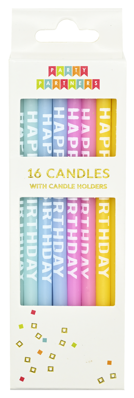 Candle Set - Happy Birthday 16CT