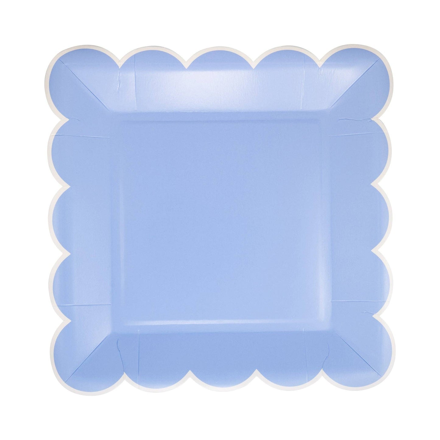 PAR1114 - Blue Scalloped 9" Square