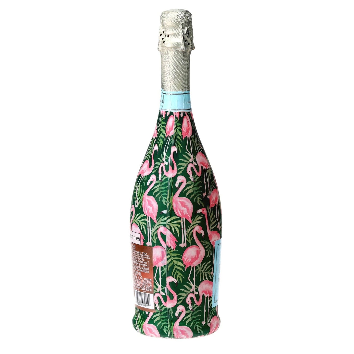 Palm Flamingo Club Prosecco Bottle Wrap