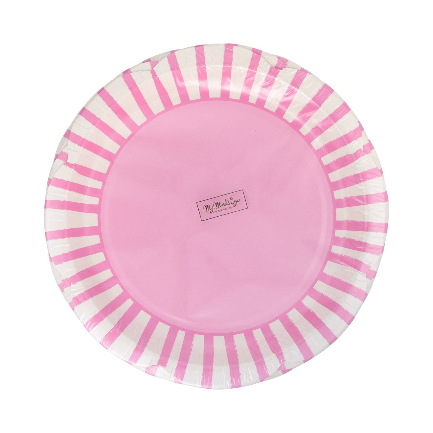 PAR1118 - Fuchsia Striped Scallops 9" Plate