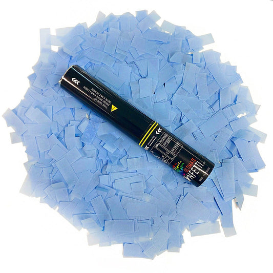 Baby Blue - Handheld Confetti Popper Cannon (11")