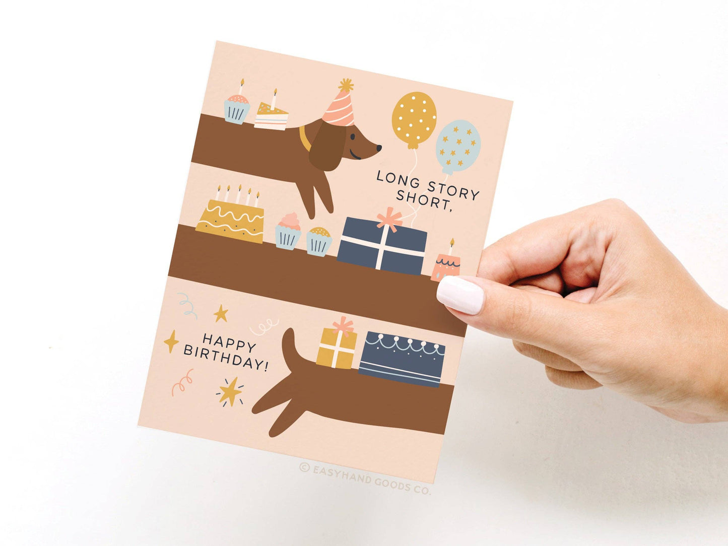 Long Story Short Dog Birthday Greeting Card