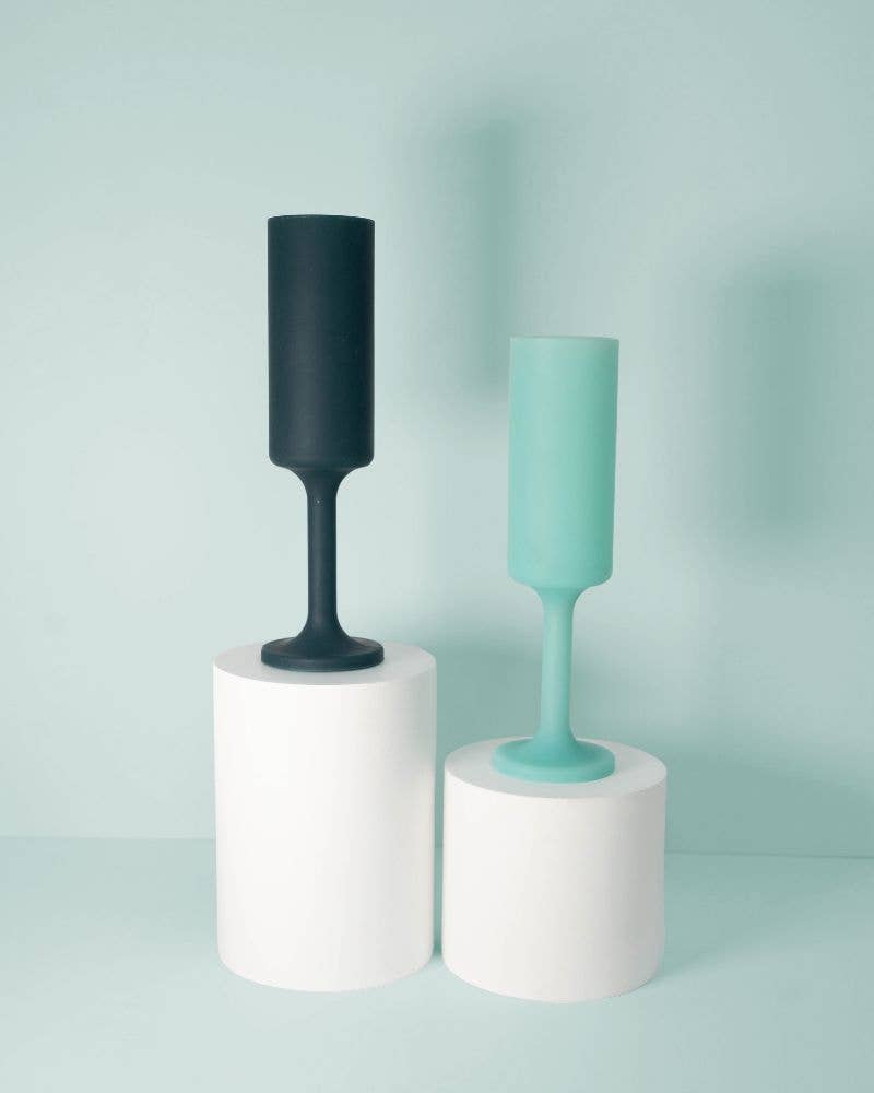 Mist + Ink | Seff | Silicone Unbreakable Champagne Flutes