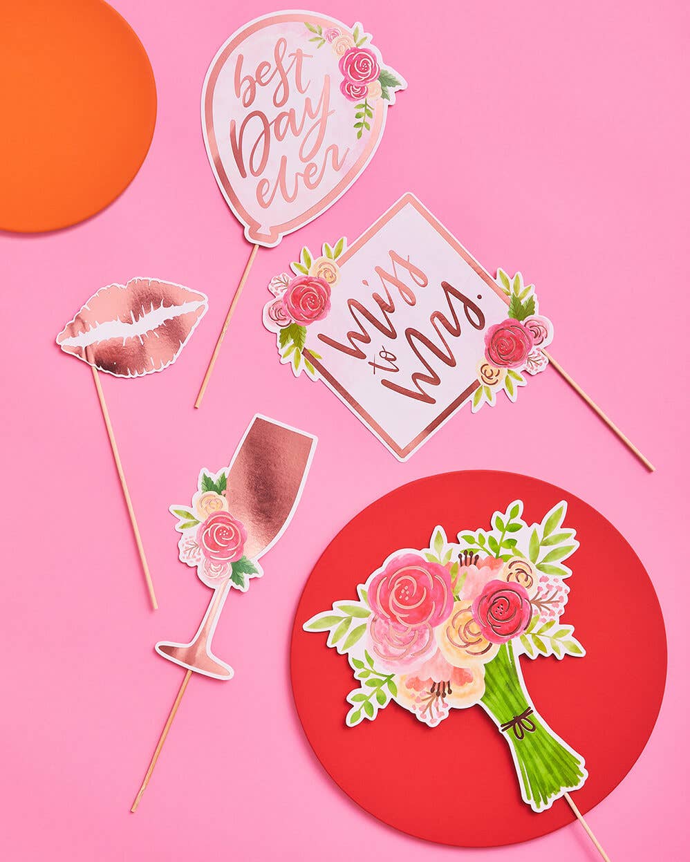 Bridal Shower Photo Booth Prop Set, Bach Party Decor