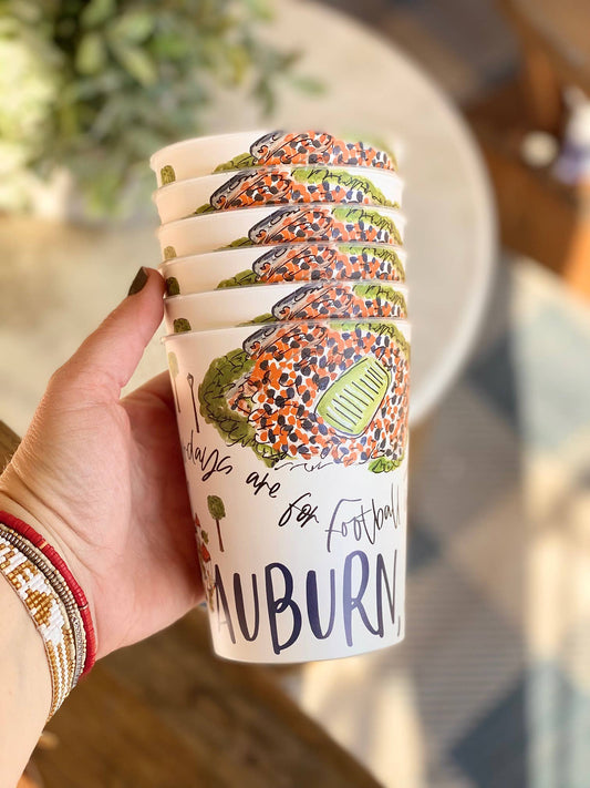 Auburn. AL Reusable Party Cups Tailgating/parties/gifts: Unwrapped