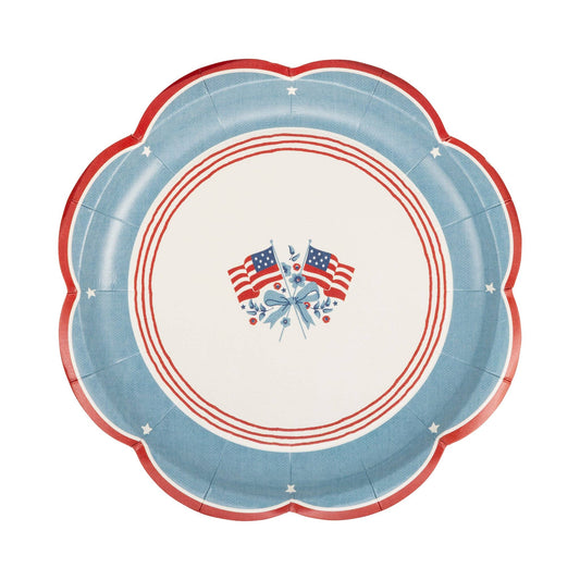 HAM1241 - Flag Paper Plate - 8"