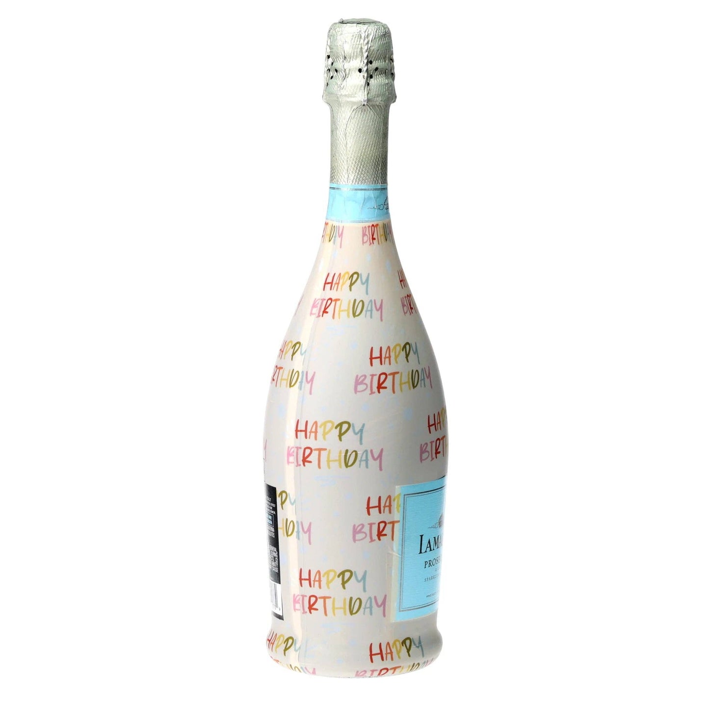 Birthday in Pastel Prosecco Bottle Wrap