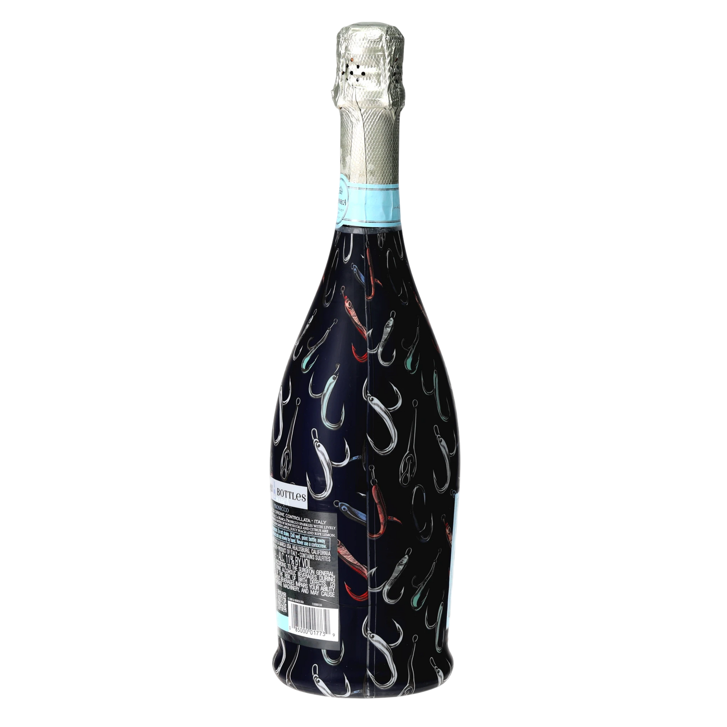 Fishing Hooks Prosecco Bottle Wrap