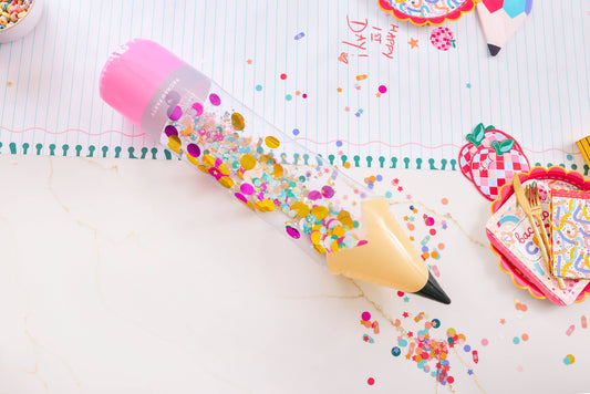 Pencil Me In Jumbo Inflatable Pencil and Sticker Kit